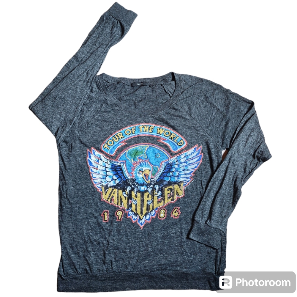 Van Halen 1984 Raglan T Shirt by Forever 21 "Your of the world " Oversized